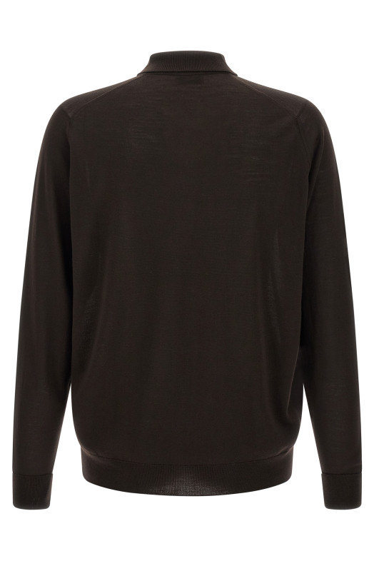 'Dorset' polo shirt Brown