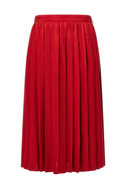 'Incrocio GG' skirt Red