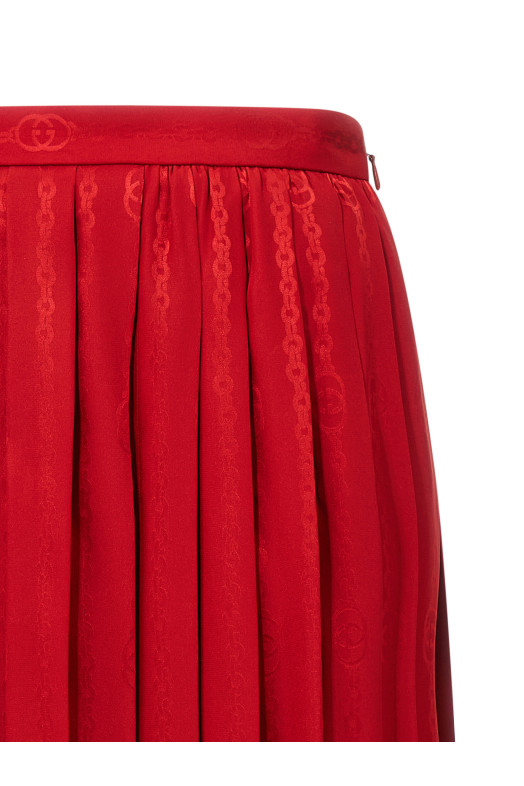 'Incrocio GG' skirt Red