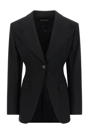 Flared blazer Black