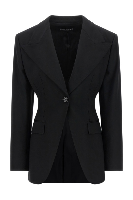 Flared blazer Black