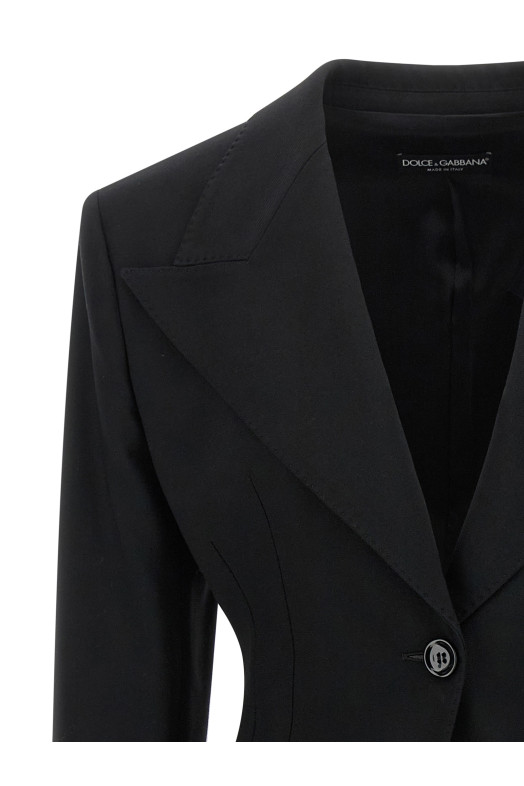 Flared blazer Black