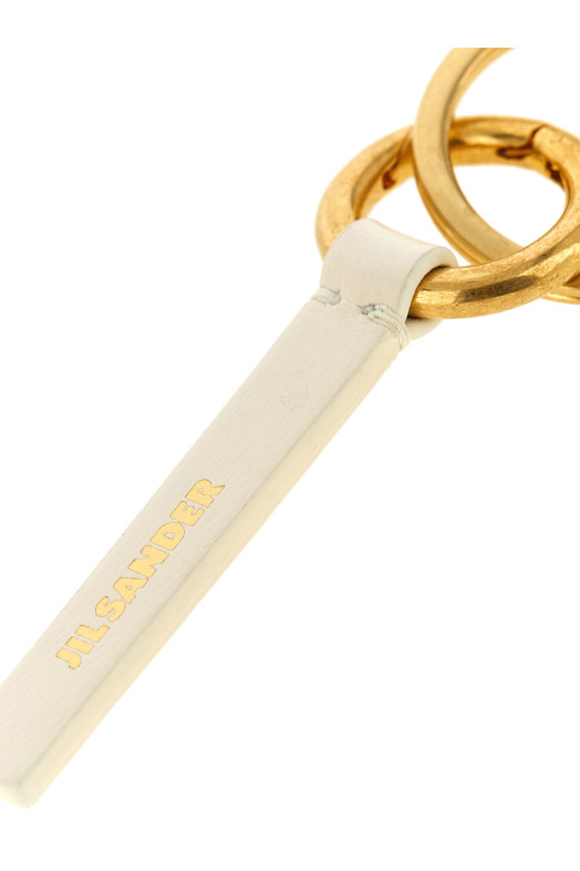Брелок с логотипом, белый JIL SANDER J66UA0013P7336106