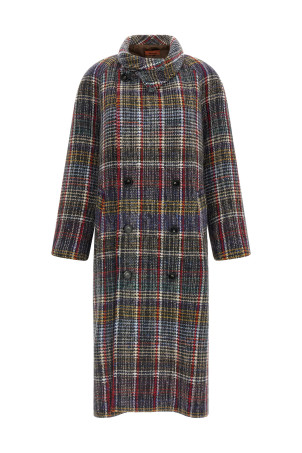 Raglan over coat Multicolor