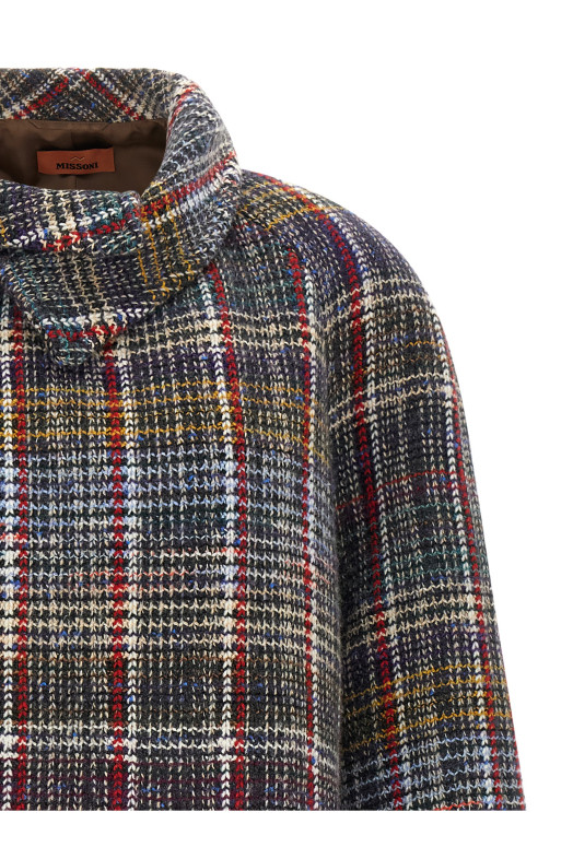 Raglan over coat Multicolor