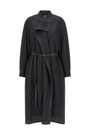 'Asymmetrical Shirt' dress Gray