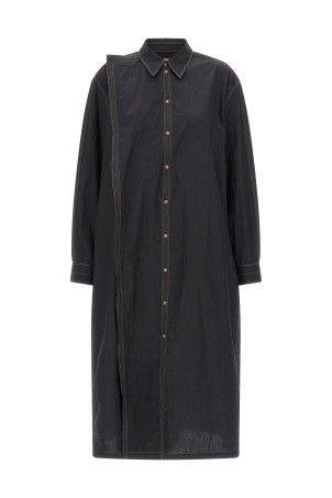 'Asymmetrical Shirt' dress Gray