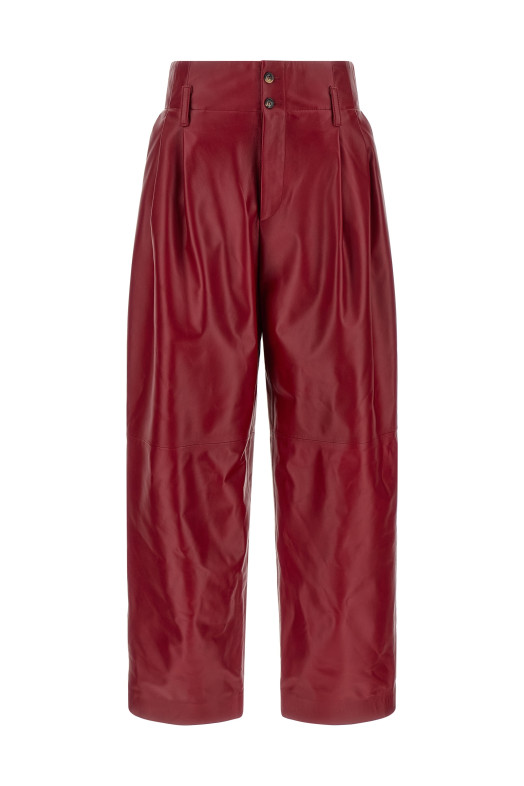 High waist pants Red