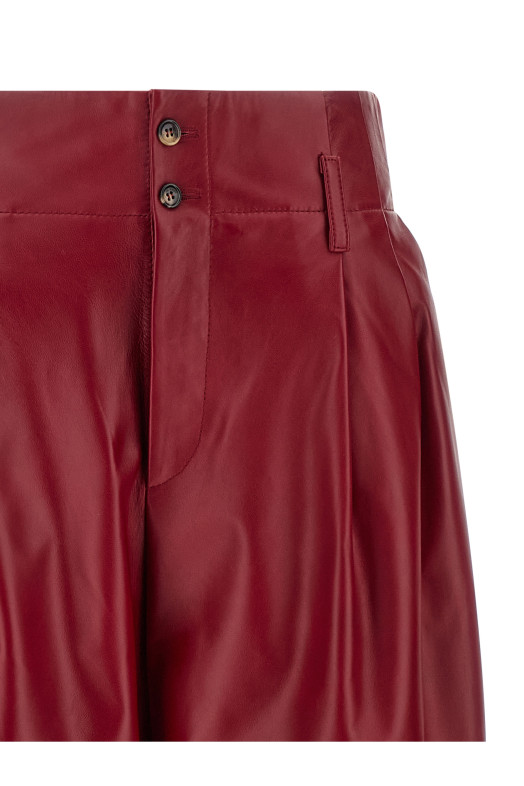 High waist pants Red