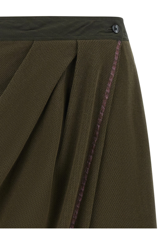 'Petrel' culotte bermuda shorts Green