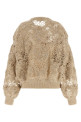 'Whispering Bloom Embroidery' sweater Beige
