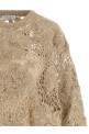 'Whispering Bloom Embroidery' sweater Beige