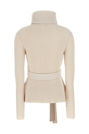 'Illustration Peplum' sweater Beige