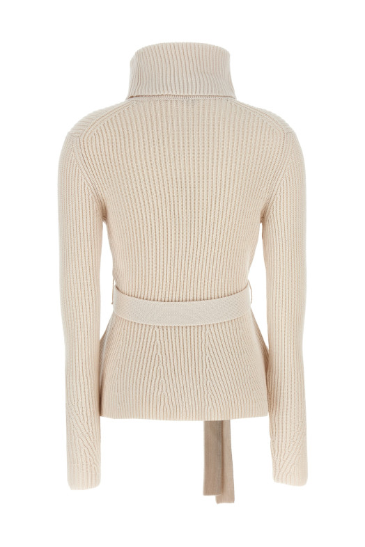 'Illustration Peplum' sweater Beige