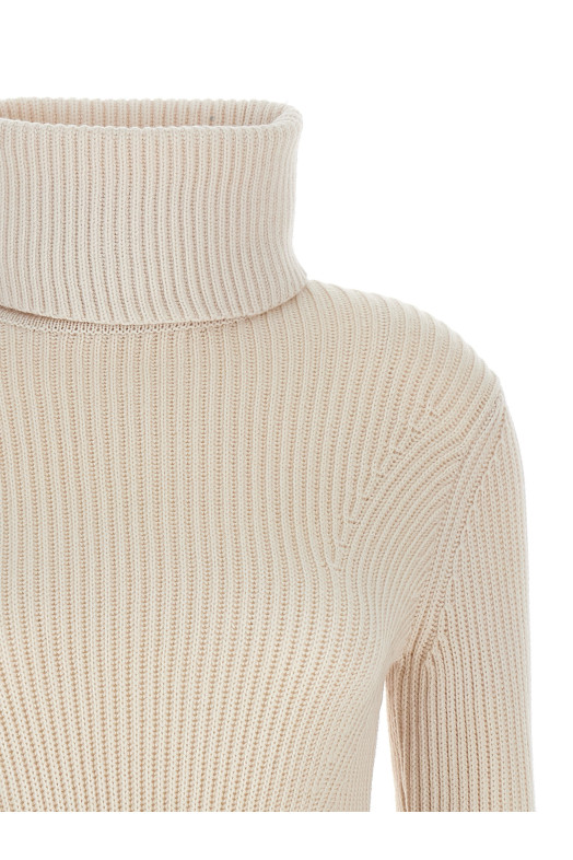 'Illustration Peplum' sweater Beige