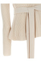 'Illustration Peplum' sweater Beige
