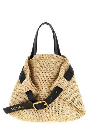'Punch Hole' mini shopping bag Beige