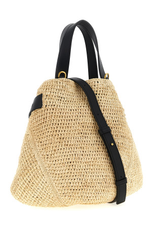 'Punch Hole' mini shopping bag Beige
