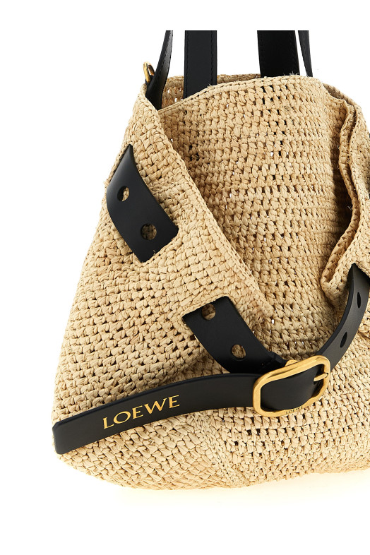 'Punch Hole' mini shopping bag Beige