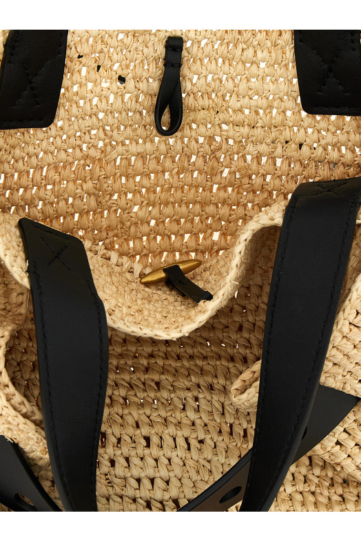 'Punch Hole' mini shopping bag Beige