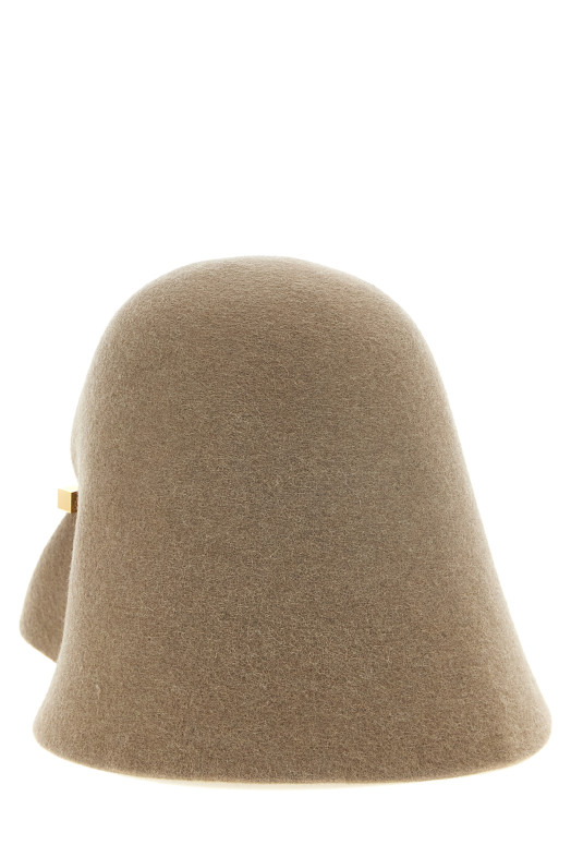 'Cloche' hat Beige