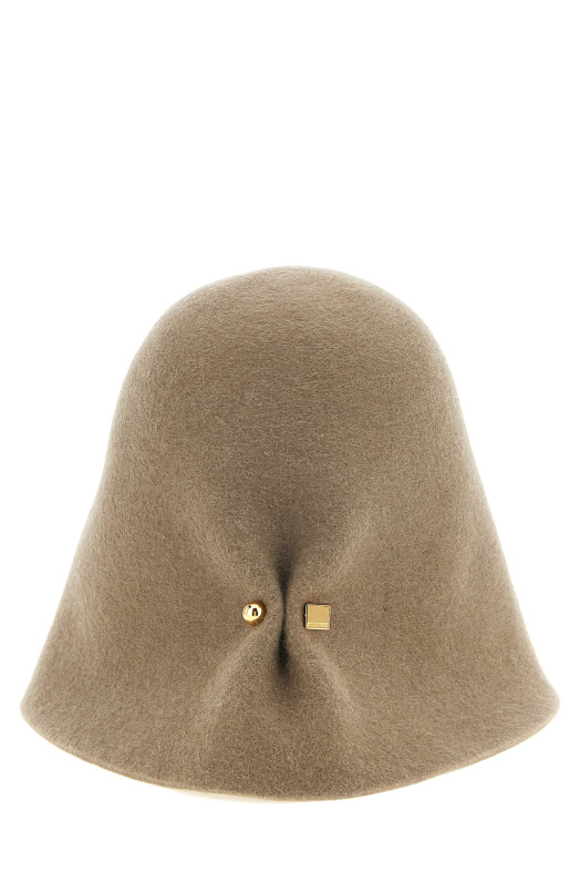 'Cloche' hat Beige
