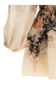 'Illustration Draped Mini' dress Multicolor