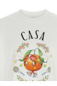'Casa Way Orange Mascot' T-shirt White