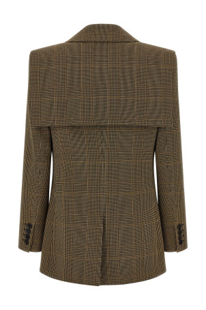 Cape detail blazer Brown