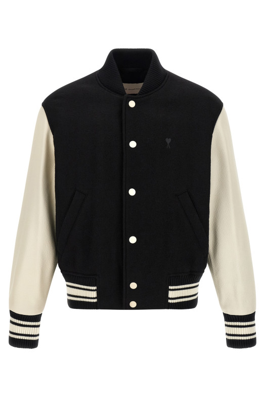 'Teddy' jacket Black-grey