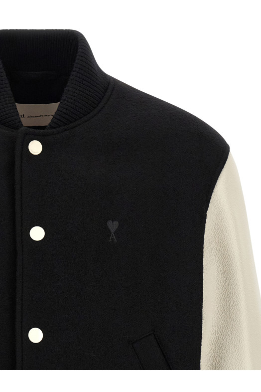 'Teddy' jacket Black-grey