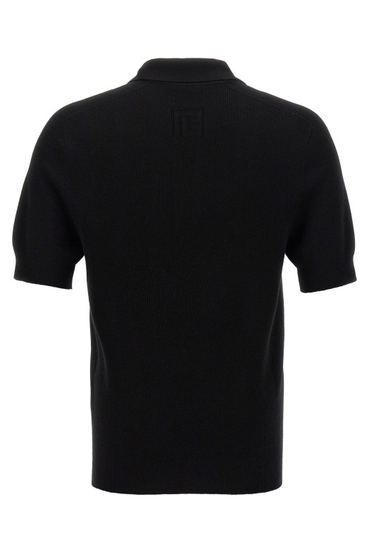 'Label' polo shirt Black