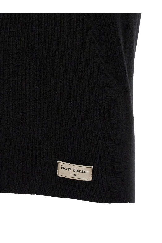'Label' polo shirt Black