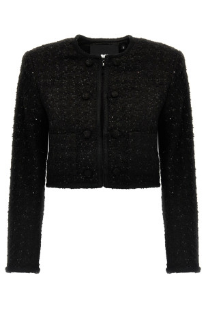 Sequined blazer Black