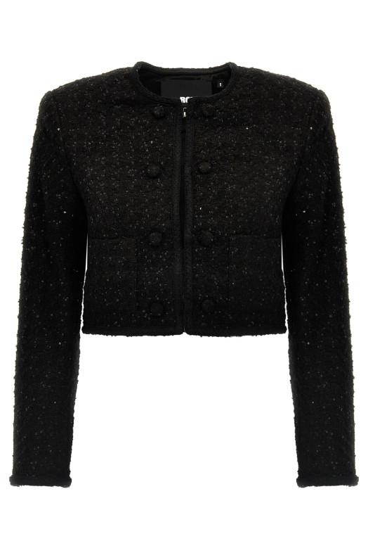 Sequined blazer Black