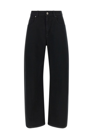 High waist jeans Black