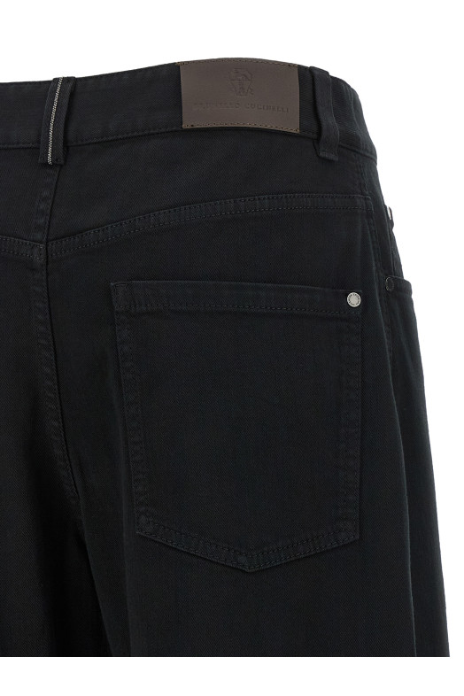 High waist jeans Black