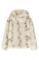 Faux fur bomber jacket Beige