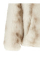 Faux fur bomber jacket Beige