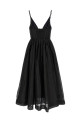 'Illustration V Neck Midi' dress Black