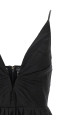 'Illustration V Neck Midi' dress Black