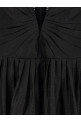 'Illustration V Neck Midi' dress Black