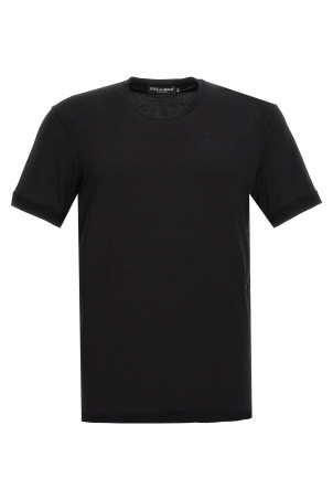 Stretch jersey t-shirt Black