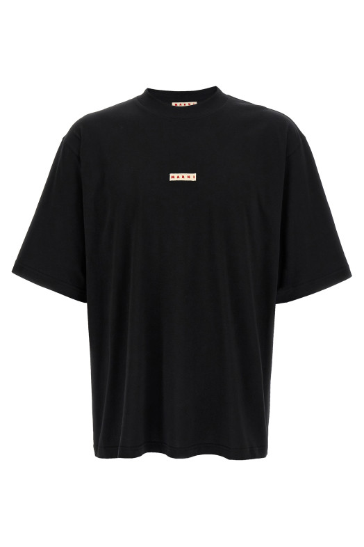 Logo patch t-shirt Black
