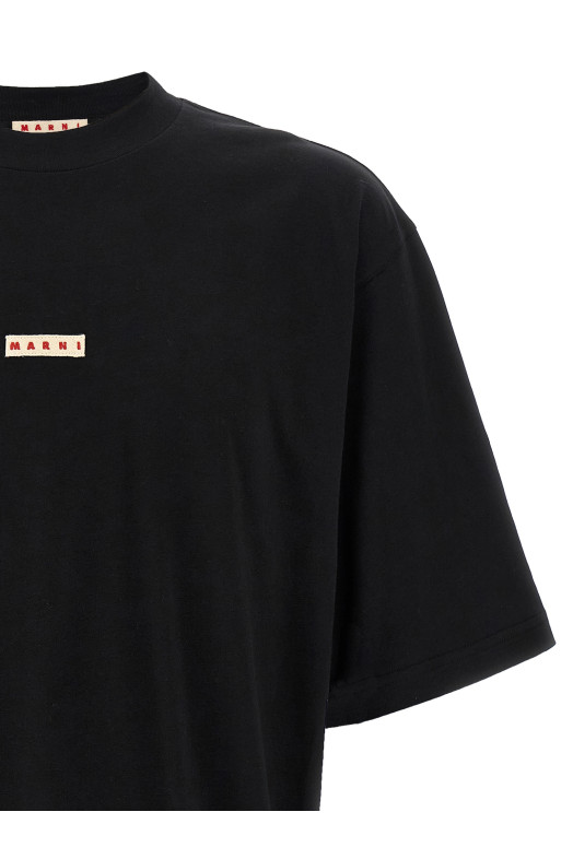 Logo patch t-shirt Black