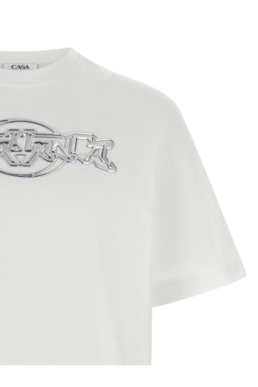 'Casablanca Chrome' T-shirt White