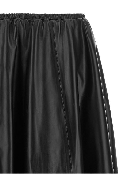 Leather skirt Black