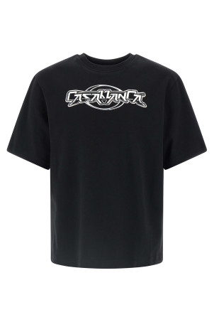'Casablanca Chrome' T-shirt Black