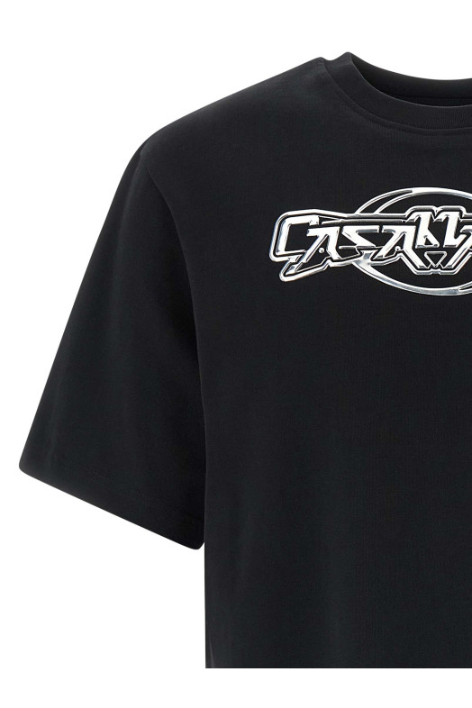 'Casablanca Chrome' T-shirt Black