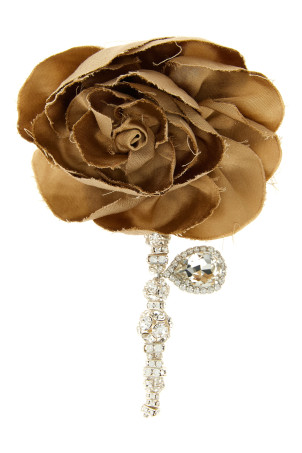 '11' earrings Beige